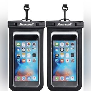 Waterproof phone pouches black